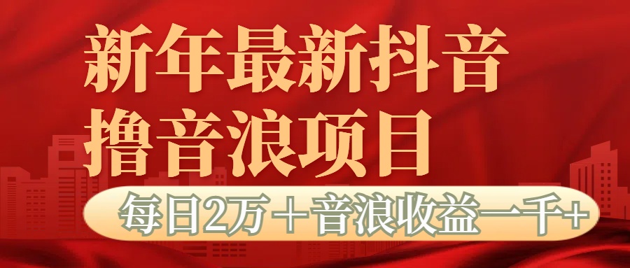 抖音音浪掘金项目每日2万＋音浪高收益1000＋-源码网
